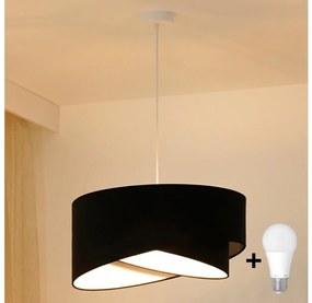 Brilagi - LED Luster na lanku LYRA 1xE27/15W/230V čierna/biela