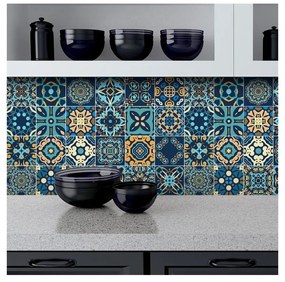 Sada 9 dekoratívnych samolepiek na stenu Ambiance Dizier, 10 × 10 cm