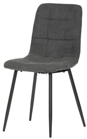 Autronic BONTEC Jedálenská stolička, čierna, látka vintage, CT-281 BK3 Farba: Šedá
