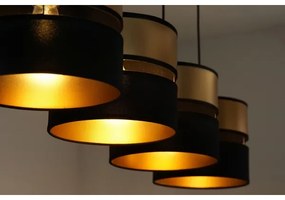 Brilagi - Luster na lanku ROYAL 4xE27/15W/230V čierna/zlatá
