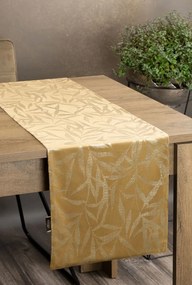 Dekorstudio Elegantný zamatový behúň na stôl BLINK 15 zlatý Rozmer behúňa (šírka x dĺžka): 35x140cm