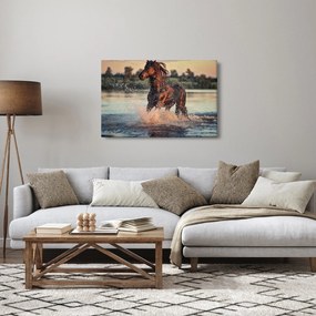 Obraz - Bežiaci kôň (90x60 cm)