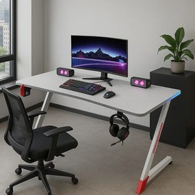 Herný stôl BG01 biely 140 cm