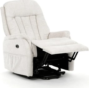 Polohovacie kreslo béžové, elektrické TV-Q8575 CRM2