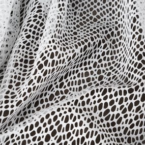 ZÁCLONA NA KRÚŽKOCH CYNTIA 140X250 CM BIELA