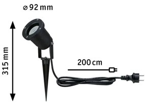 Paulmann 94731 - LED/4,3W IP65 Vonkajšia lampa SPOT 230V