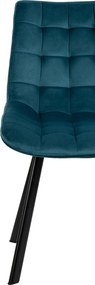 Noela Zamatová jedálenská stolička BELLA tyrkysová