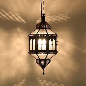 Orientálna lampa Biban Trombia biela