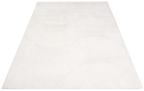 Dekorstudio Jednofarebný koberec FANCY 647 - smotanovo biely Rozmer koberca: 140x200cm