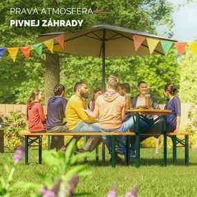 Pivný set KLASIK, 170cm, prírodná hnedá Casaria