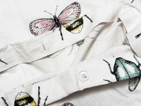 Bavlnené obliečky do postieľky TINY WINGS biele Rozmer obliečky: 45 x 65 cm | 90 x 135 cm