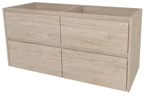 Mereo, Mereo Opto, kúpeľňová skrinka 121 cm, Multidecor, Light Rock Hickory, MER-CN993SLRH1