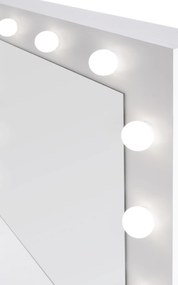 Toaletný stolík Velinio 95 cm - biela