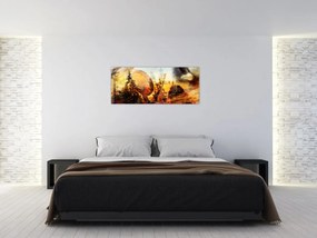 Obraz - Šamanský motív (120x50 cm)