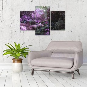 Obraz fialové záhrady (90x60 cm)