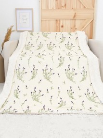 Baránková deka mikroplyš Exclusive 220 × 200 cm – Levanduľa 02