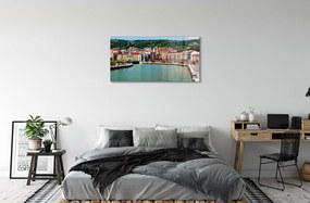 Sklenený obraz Španielsko Mesto horské rieky 120x60 cm