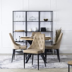 Čalouněná jídelní židle CORK béžová