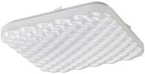 RABALUX Stropné svietidlo LED ELDRICK, 24 W, denné biele svetlo, štvorcové, biele