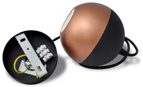 LED Luster na lanku MIDWAY 1xGU10/4,8W/230V čierna/medená