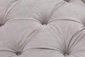 Pohovka Chesterfield Glamour Velvet Light Grey pre 2 osoby