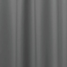 Sivý sprchový záves iDesign, 183 x 183 cm