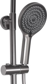 Rea Savio, nástenný sprchový set s ručnou spŕškou, grafitová matná, REA-P8412