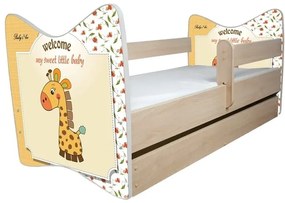 Raj posteli Detská posteľ " Sladká Žirafa " DLX biela