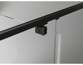 Mexen Exo, sprchovací kút s krídlovými dverami 110 x 95 cm, 6mm číre sklo, čierny profil, 819-110-095-70-00