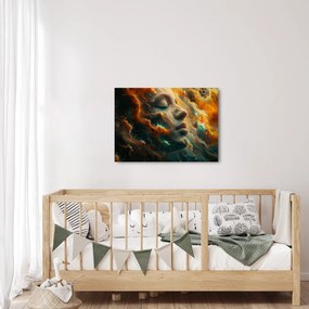 Obraz - Tvár vo vesmíre (70x50 cm)