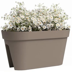 Závesný kvetináč na zábradlie z recyklovaného plastu 60 cm Capri – Artevasi