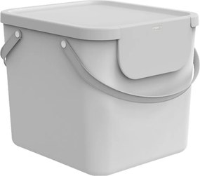 Rotho 2. akosť - XL - Odpadkový kôš na triedený odpad ALBULA alebo ako kôš na bielizeň, 40l, biely