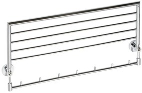 Sapho Sapho, X-ROUND polička na uteráky výklopná s háčikmi 650mm, chróm, XR422