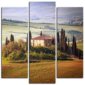 Obraz na plátne - Talianská venkovská krajina - štvorec 3156C (75x75 cm)