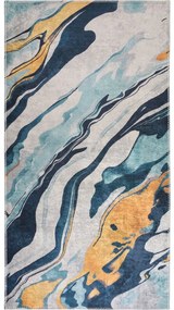 Žltý/modrý prateľný koberec 80x150 cm Colors of Joy – Vitaus