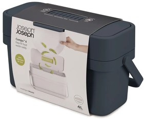 Čiernomodrá nádoba na kompostovateľný odpad Joseph Joseph Compo, 4 l