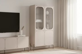 Vitrína Sonatia 100 cm - kašmírová
