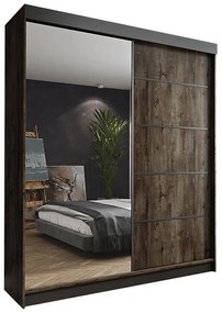 Skriňa Amo 200 jaseň tmavý