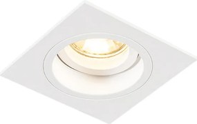 Inteligentné zapustené bodové svietidlo biele štvorcové vrátane WiFi GU10 - Chuck