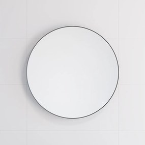 Kúpeľňové zrkadlo BORGSTED, priemer 60 cm, čierne