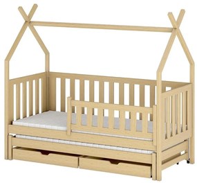 Posteľ Domček Tytus 90x200 borovica