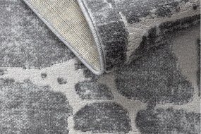 Moderný MEFE koberec 6184 Dlažba tehla - Štrukturálny, dve vrstvy rúna tmavosivá Veľkosť: 140x190 cm