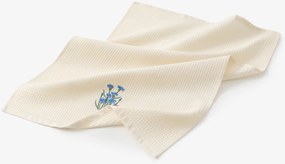 Goldea kuchynská vaflová utierka s výšivkou - chrpy na krémovom 50 x 70 cm