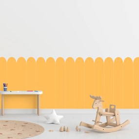 PIPPER. Textilná samolepiaca tapeta - Oblúk - Žltá farba Farba: Tmavá, Veľkosť: 100 cm