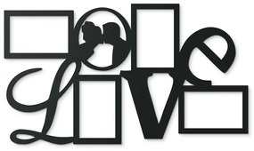 drevko Drevený fotorámik Love na stenu Farba dekorácie: Čierna
