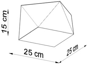 Stropné svietidlo HEXA 1xE27/60W/230V biela