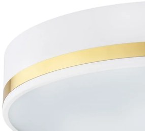 Argon 6138 - Stropné svietidlo AMORE 3xE27/15W/230V pr. 45 cm biela/zlatá