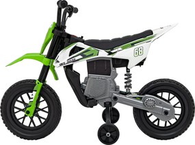 Ramiz PANTONE 361C Detská batériová motorka zelená + audio panel + pomalý štart + EVA kolesá