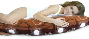 Bellatex Obliečka na relaxačný vankúš Lúč hnedá, 50 x 145 cm