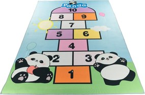 Detský koberec KIDS-PANDAN CRYSTAL PRINT viacfarebný obdĺžnik Rozmer: 80x150 cm